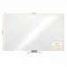 Nobo Classic Steel Magnetic Dry Wipe Whiteboard, 2100 x 1200 mm, Aluminium Trim, Includes Marker and Fitting Kit, White