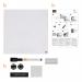 Nobo-Mini-Magnetic-Whiteboard-Coloured-Tile-360mmx360mm-White-1903802