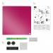 Nobo-Mini-Magnetic-Whiteboard-Coloured-Tile-360mmx360mm-Pink-1903803