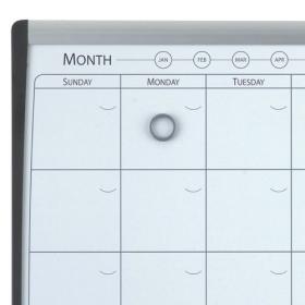 Nobo Small  Magnetic Whiteboard Planner with Cork Notice Board 585x430mm White 1903813
