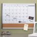 Nobo Small  Magnetic Whiteboard Planner with Cork Notice Board 585x430mm White