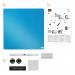 Nobo-Mini-Magnetic-Whiteboard-Coloured-Tile-360mmx360mm-Blue-1903873