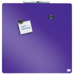 Nobo Mini Magnetic Whiteboard Coloured Tile 360mmx360mm Purple 1903897