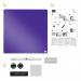 Nobo-Mini-Magnetic-Whiteboard-Coloured-Tile-360mmx360mm-Purple-1903897