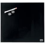 Nobo Glass Small Whiteboard, Black, Magnetic Tile, 300 X 300mm 1903950