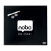 Nobo Glass Small Whiteboard; Black; Magnetic Tile; 450 X 450mm
