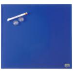 Nobo Glass Small Whiteboard, Blue, Magnetic Tile, 300 X 300mm 1903952