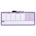 Nobo Mini Magnetic Whiteboard Weekly Planner 360x140mm Purple