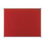 Nobo Essence Felt Notice Board 900x600mm Red 1904066