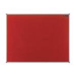 Nobo Essence Felt Notice Board 1200x900mm Red 1904067