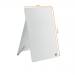 Nobo Glass Desktop Dry Wipe Easel; White; Clipboard