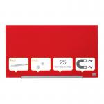 Nobo Impression Pro Glass Magnetic Whiteboard 680x380mm Red 1905183