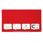 Nobo Impression Pro Glass Magnetic Whiteboard 1000x560mm Red 1905184