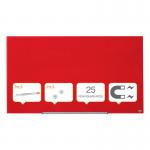 Nobo Impression Pro Glass Magnetic Whiteboard 1260x710mm Red 1905185