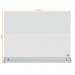 Nobo Glass Desktop Dry Wipe Magnetic Whiteboard; White; Desk Divider