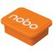 Nobo Whiteboard Magnets Orange (Pack 4)