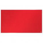 Nobo Impression Pro Widescreen Felt Notice Board 890x500mm Red 1915420