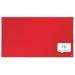 Nobo Impression Pro Widescreen Felt Notice Board 890x500mm Red