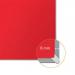 Nobo Impression Pro Widescreen Felt Notice Board 890x500mm Red