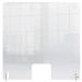 Nobo Clear Acrylic Protective Counter Partition Screen With Transaction Window 700x850mm