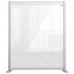 Nobo Premium Plus Clear Acrylic Protective Desk Divider Screen Modular System 800x1000mm 1915492