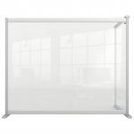 Nobo Premium Plus Clear Acrylic Protective Desk Divider Screen Modular System Extension 1200x1000mm 1915496