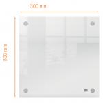 Nobo Transparent Acrylic Mini Whiteboard Wall Mounted 300x300mm 1915619
