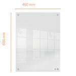 Nobo Transparent Acrylic Mini Whiteboard Wall Mounted 600x450mm 1915621