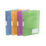Rexel A4 Ring Binder, Assorted Colours, 25mm 2 O-Ring Diameter, Ice - Outer carton of 10 2102044