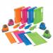 Rexel Ice Polypropylene Elasticated 4-Fold A4 File Assorted Colours (Pack 4)