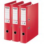 Rexel Choices Foolscap Lever Arch File, Red, 75mm Spine Width, No1 Power - Outer carton of 10 2115513