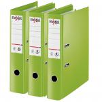 Rexel Choices Foolscap Lever Arch File, Green, 75mm Spine Width, No1 Power - Outer carton of 10 2115514