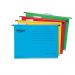 Rexel Classic A4 Reinforced Suspension Files for Filing Cabinets, 15mm V base, 100% Recycled Card, Assorted Colours, Pack of 10