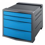 Rexel Choices 4 Drawer Cabinet, A4, Blue 2115611