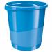 Rexel Choices Waste Bin, Plastic, 14 Litre Capacity, Blue