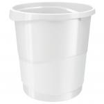 Rexel Choices Waste Bin, Plastic, 14 Litre Capacity, White 2115620
