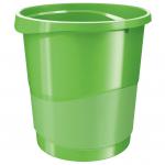 Rexel Choices Waste Bin, Plastic, 14 Litre Capacity, Green 2115621