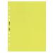 Rexel Quality A4 Punched Pockets; Yellow; Pack of 10 - Outer carton of 10