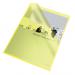 Rexel Quality A4 Document Folder; Yellow Embossed; 115mic; Cut Flush; Copy Safe; Pack of 100