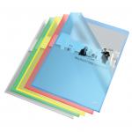 Rexel Quality A4 Document Folder, Assorted Colours, Embossed, 115mic, Cut Flush, Copy Safe (Pack 100) 2115640