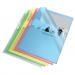 Rexel Quality A4 Document Folder, Assorted Colours, Embossed, 115mic, Cut Flush, Copy Safe (Pack 100)