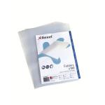 Rexel Economy A4 Document Folder, Clear Embossed, 100mic, Cut Flush (Pack 100) 21674090