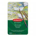 Derwent Academy Watercolour Tin Set of 12 Water-soluble Colour Pencils - Outer carton of 6 2301941