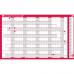 Sasco-2021-Oversized-Year-Wall-Planner-with-wet-wipe-pen-sticker-pack-Red-Poster-Style-1100W-x-610mmH-2410128-Outer-carton-of-10-2410128
