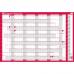 Sasco-2021-Compact-Year-Wall-Planner-Landscape-with-wet-wipe-pen-sticker-pack-Red-Poster-Style-610W-x-405mmH-2410132-Outer-carton-of-10-2410132