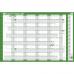 Sasco-202122-Fiscal-Year-Wall-Planner-with-wet-wipe-Pen-sticker-pack-Green-Board-Mounted-915W-x-610mmH-2410137-2410137