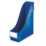 Leitz Magazine File, extra wide High capacity (92 mm). Includes label holder. A4. Blue. - Outer carton of 8 24250035