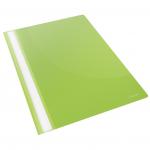 Esselte VIVIDA Report Flat File A4 Green Plastic With Clear Front (Box 25) 28317