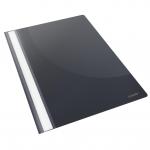 Esselte VIVIDA Report Flat File A4 Black Plastic With Clear Front (Box 25) 28320