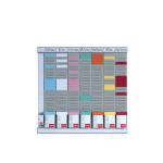 Nobo 7-Day T-Card Kit Weekly Planner Midi Kit Assorted 480x480mm 2911080